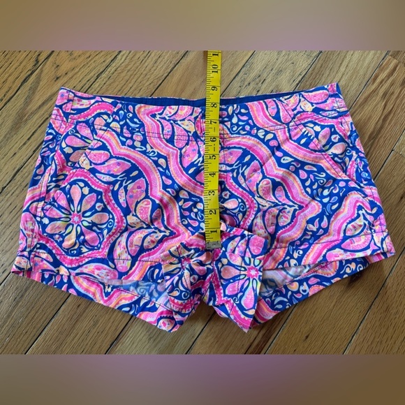 Lilly Pulitzer The Kerrie Short Womens Sz 4 “Can't Resist" Pink Blue Style 25762 - Picture 9 of 13